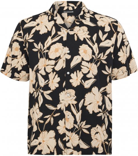 North Latitude Shirt Cuba Short Sleeve Navy - Skjorter - Store skjorter - 2XL-8XL