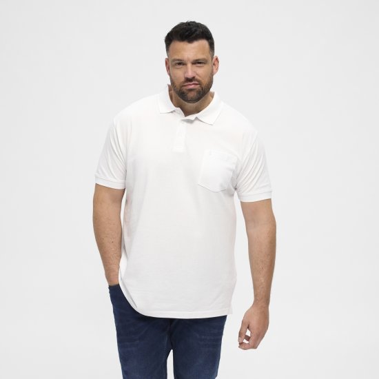 North Latitude Polo Short Sleeve White - Polo- & piqueskjorter - Poloskjorte i store størrelser - 2XL-8XL