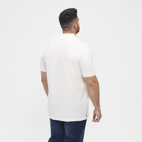 North Latitude Polo Short Sleeve White - Polo- & piqueskjorter - Poloskjorte i store størrelser - 2XL-8XL