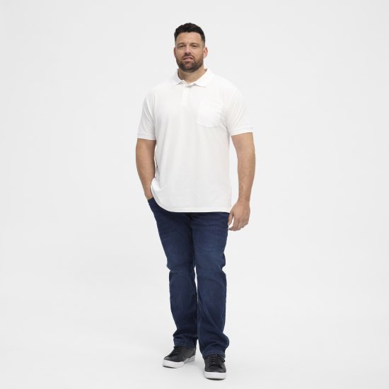 North Latitude Polo Short Sleeve White - Polo- & piqueskjorter - Poloskjorte i store størrelser - 2XL-8XL