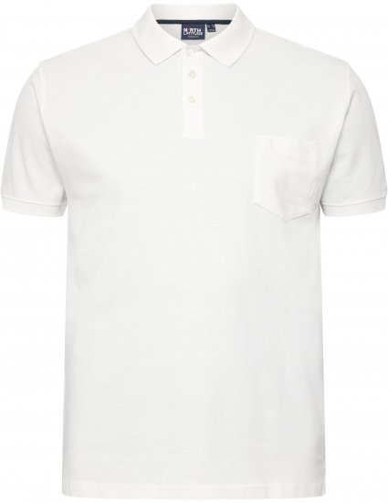 North Latitude Polo Short Sleeve White - Polo- & piqueskjorter - Poloskjorte i store størrelser - 2XL-8XL