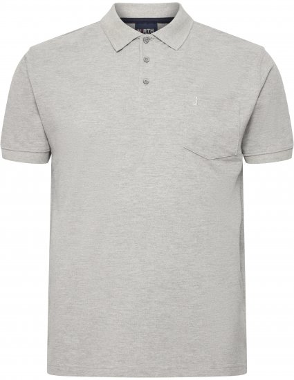 North Latitude Polo Short Sleeve Grey - Polo- & piqueskjorter - Poloskjorte i store størrelser - 2XL-8XL