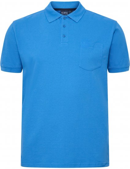 North Latitude Polo Short Sleeve Blue - Polo- & piqueskjorter - Poloskjorte i store størrelser - 2XL-8XL