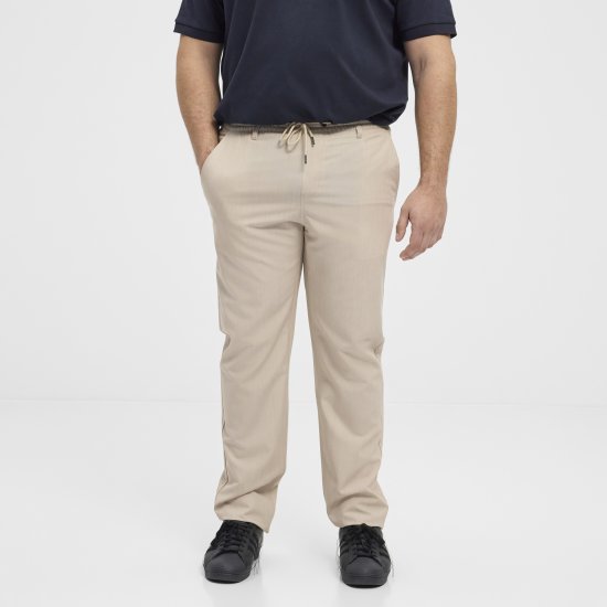 North Latitude 51143 Dress Pants Jog Style Beige - Jeans og bukser - Store Bukser og Store Jeans