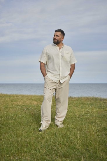 North Latitude 51143 Dress Pants Jog Style Beige - Jeans og bukser - Store Bukser og Store Jeans