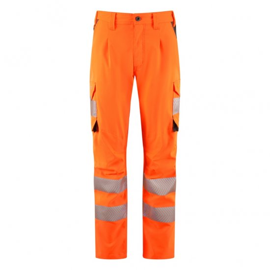 Leo Beckamoor Leo EcoViz Womens Stretch Cargo Trousers Orange - Arbeidsklær - Arbeidsklær for damer i plus size