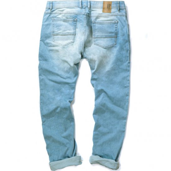JP1880 Jeans Regular Fit 5-Pocket Bleached Denim - Store Klær - Herreklær store størrelser