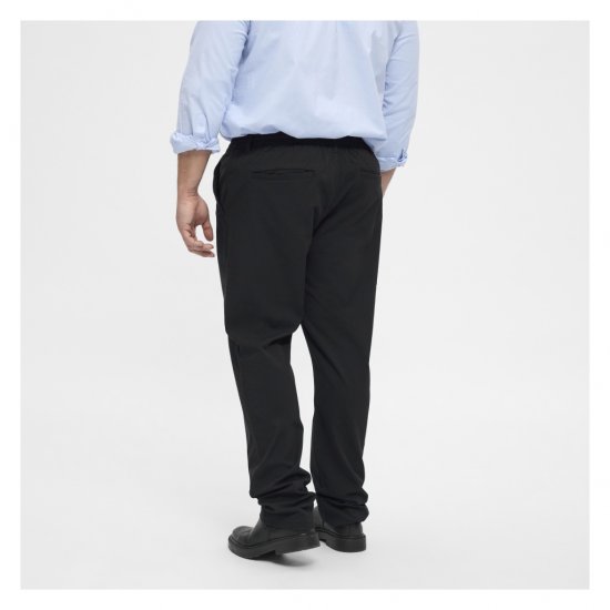 North Latitude Dress Pants Elastic Waist Black - Herrebukser i store størrelser - Herrebukser i store størrelser
