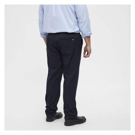 North Latitude Dress Pants Elastic Waist Navy Blue - Herrebukser i store størrelser - Herrebukser i store størrelser