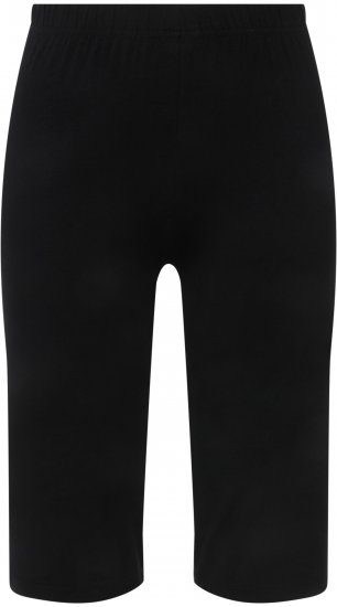Ulla Popken Stretch Knit Bike Shorts Black - Jeans & Bukser i Store Størrelser – Plus Size - Jeans og bukser, EU 42-70