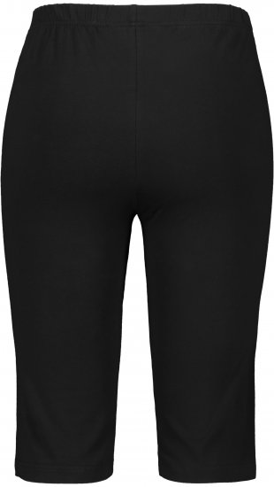 Ulla Popken Stretch Knit Bike Shorts Black - Jeans & Bukser i Store Størrelser – Plus Size - Jeans og bukser, EU 42-70