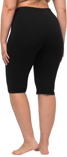 Ulla Popken Stretch Knit Bike Shorts Black - Jeans & Bukser i Store Størrelser – Plus Size - Jeans og bukser, EU 42-70