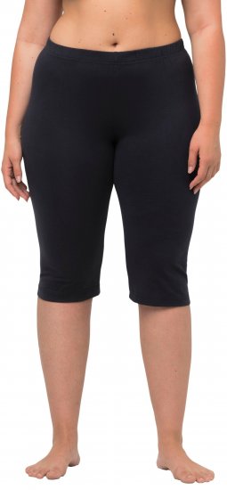 Ulla Popken Stretch Knit Bike Shorts Blue - Jeans & Bukser i Store Størrelser – Plus Size - Jeans og bukser, EU 42-70