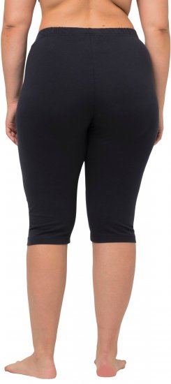 Ulla Popken Stretch Knit Bike Shorts Blue - Jeans & Bukser i Store Størrelser – Plus Size - Jeans og bukser, EU 42-70