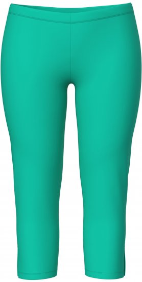Ulla Popken Basic Stretch Knit Capris Green - Jeans & Bukser i Store Størrelser – Plus Size - Jeans og bukser, EU 42-70