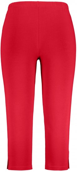 Ulla Popken Basic Stretch Knit Capris Red - Jeans & Bukser i Store Størrelser – Plus Size - Jeans og bukser, EU 42-70