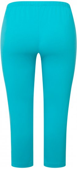 Ulla Popken Basic Stretch Knit Capris Blue - Jeans & Bukser i Store Størrelser – Plus Size - Jeans og bukser, EU 42-70
