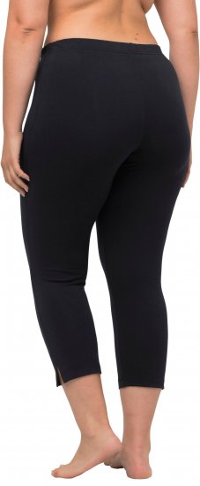 Ulla Popken Basic Stretch Knit Capris Navy - Jeans & Bukser i Store Størrelser – Plus Size - Jeans og bukser, EU 42-70