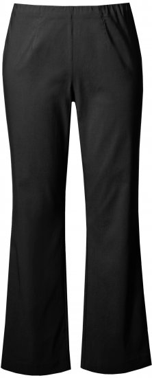 Ulla Popken Classic Stretch Bengaline Comfort Pants Black - Jeans & Bukser i Store Størrelser – Plus Size - 