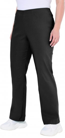 Ulla Popken Classic Stretch Bengaline Comfort Pants Black - Jeans & Bukser i Store Størrelser – Plus Size - 