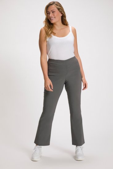 Ulla Popken Classic Stretch Bengaline Comfort Pants Brown - Jeans & Bukser i Store Størrelser – Plus Size - Jeans og bukser, EU 42-70