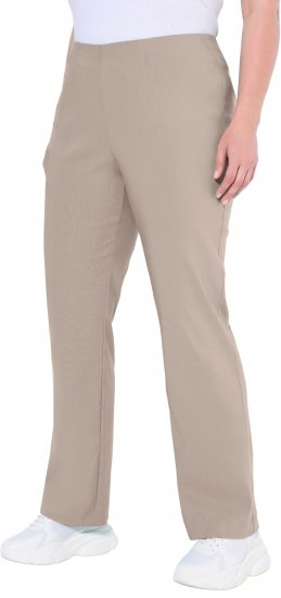 Ulla Popken Classic Stretch Bengaline Comfort Pants Beige - Jeans & Bukser i Store Størrelser – Plus Size - 