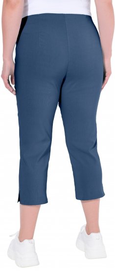 Ulla Popken Stretch Basic Bengaline Capri Pants Denim Blue - Jeans & Bukser i Store Størrelser – Plus Size - Jeans og bukser, EU 42-70