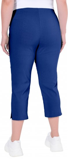 Ulla Popken Stretch Basic Bengaline Capri Pants Blue - Jeans & Bukser i Store Størrelser – Plus Size - 