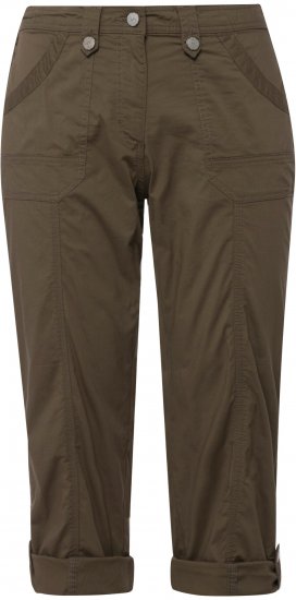 Ulla Popken Roll Tab Hem Stretch Cargo Pants Green - Jeans & Bukser i Store Størrelser – Plus Size - Jeans og bukser, EU 42-70