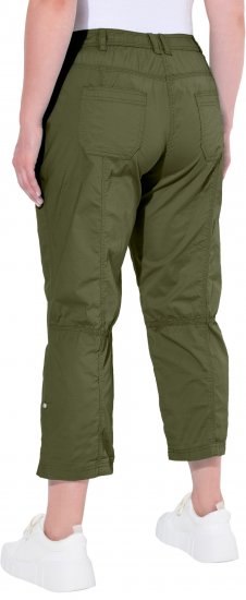 Ulla Popken Roll Tab Hem Stretch Cargo Pants Green - Jeans & Bukser i Store Størrelser – Plus Size - Jeans og bukser, EU 42-70