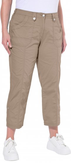 Ulla Popken Roll Tab Hem Stretch Cargo Pants Orange - Jeans & Bukser i Store Størrelser – Plus Size - Jeans og bukser, EU 42-70