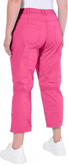 Ulla Popken Roll Tab Hem Stretch Cargo Pants Pink - Jeans & Bukser i Store Størrelser – Plus Size - Jeans og bukser, EU 42-70
