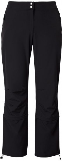 Ulla Popken Zip Off Reflective Detail Funtional Powerstretch Pants Black - Jeans & Bukser i Store Størrelser – Plus Size - Jeans og bukser, EU 42-70