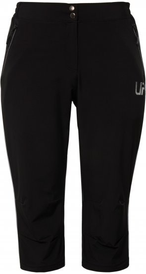 Ulla Popken Zip Off Reflective Detail Funtional Powerstretch Pants Black - Jeans & Bukser i Store Størrelser – Plus Size - Jeans og bukser, EU 42-70