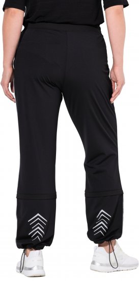Ulla Popken Zip Off Reflective Detail Funtional Powerstretch Pants Black - Jeans & Bukser i Store Størrelser – Plus Size - Jeans og bukser, EU 42-70