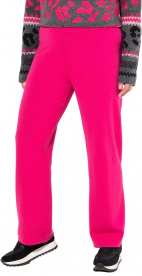 Ulla Popken Fine Sweater Knit Wide Leg Pants Red - Jeans & Bukser i Store Størrelser – Plus Size - 