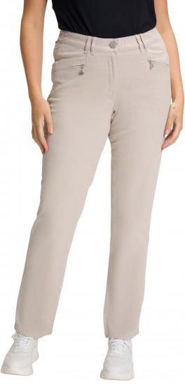 Ulla Popken Summer Pants Mony Beige - Jeans & Bukser i Store Størrelser – Plus Size - 
