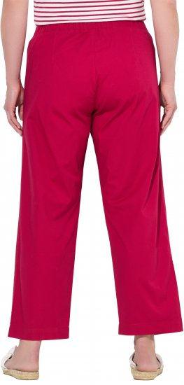 Ulla Popken Wide Leg Ruby Fit Stretch Chino Pants Salsa - Jeans & Bukser i Store Størrelser – Plus Size - Jeans og bukser, EU 42-70