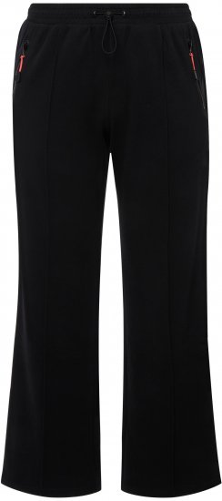 Ulla Popken Holo Detail Sweatpants Black - Jeans & Bukser i Store Størrelser – Plus Size - Jeans og bukser, EU 42-70