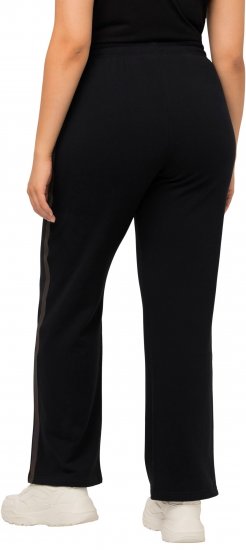 Ulla Popken Holo Detail Sweatpants Black - Jeans & Bukser i Store Størrelser – Plus Size - Jeans og bukser, EU 42-70