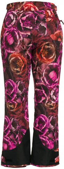 Ulla Popken Hyprar Rose Print Fully Lined Ski Pants Orange - Jeans & Bukser i Store Størrelser – Plus Size - 