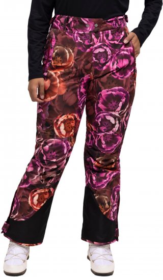 Ulla Popken Hyprar Rose Print Fully Lined Ski Pants Orange - Jeans & Bukser i Store Størrelser – Plus Size - 