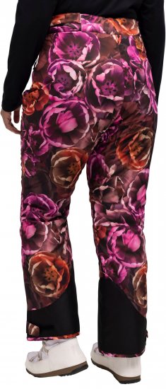 Ulla Popken Hyprar Rose Print Fully Lined Ski Pants Orange - Jeans & Bukser i Store Størrelser – Plus Size - 