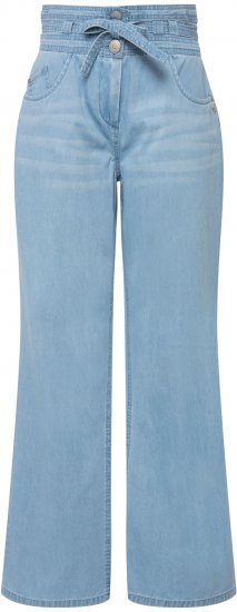 Ulla Popken Soft Denim Wide Leg Jeans Blue Denim - Jeans & Bukser i Store Størrelser – Plus Size - 