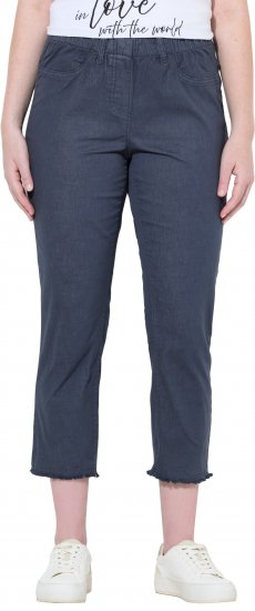 Ulla Popken Stretch Blend Bengaline Pants Navy - Jeans & Bukser i Store Størrelser – Plus Size - Jeans og bukser, EU 42-70