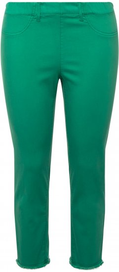 Ulla Popken Stretch Blend Bengaline Pants Emerald Green - Jeans & Bukser i Store Størrelser – Plus Size - Jeans og bukser, EU 42-70