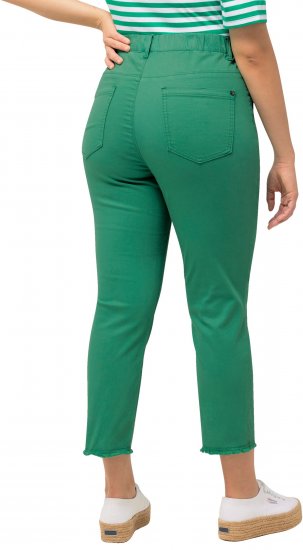 Ulla Popken Stretch Blend Bengaline Pants Emerald Green - Jeans & Bukser i Store Størrelser – Plus Size - Jeans og bukser, EU 42-70