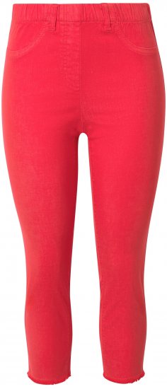 Ulla Popken Stretch Blend Bengaline Pants Neon Red - Jeans & Bukser i Store Størrelser – Plus Size - Jeans og bukser, EU 42-70