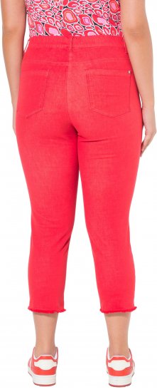 Ulla Popken Stretch Blend Bengaline Pants Neon Red - Jeans & Bukser i Store Størrelser – Plus Size - Jeans og bukser, EU 42-70