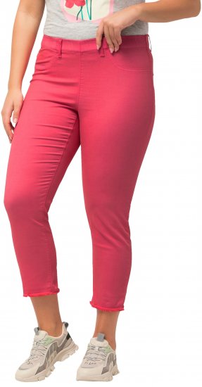 Ulla Popken Stretch Blend Bengaline Pants Light Pink - Jeans & Bukser i Store Størrelser – Plus Size - Jeans og bukser, EU 42-70